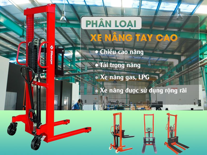phân loại xe nâng tay cao