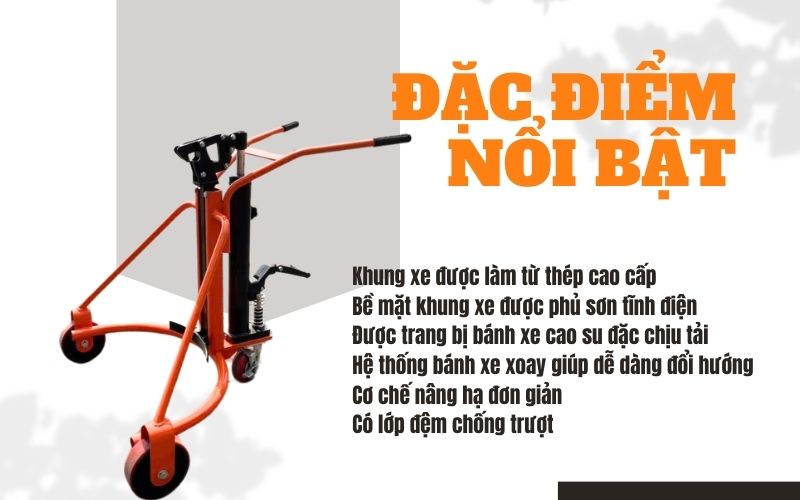  Đặc điểm nổi bật của xe nâng di chuyển phuy 300kg YTC0.3B