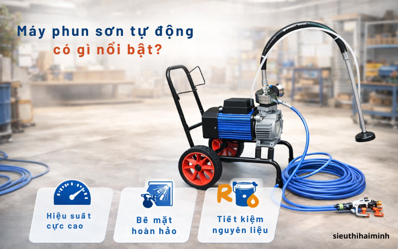 Máy phun sơn tự động có gì nổi bật?